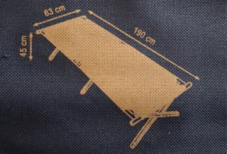 Cama plegable camping