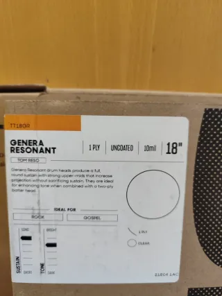 Parches Bombo percusión 18"