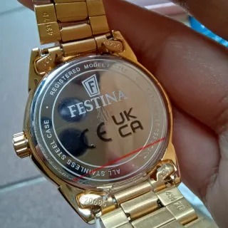 Joyero+Reloj Festina Dorado con Pedrería y Detalle