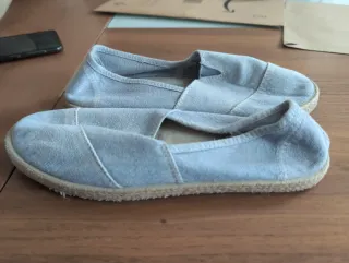 Alpargatas niño azul