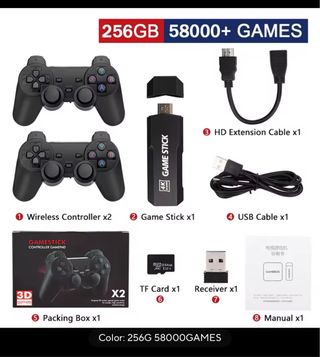 Consola Game Stick 256GB 2 Mandos