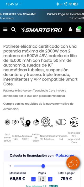 Patinete eléctrico Smartgyro Crossover Dual Max 2