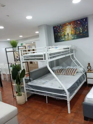 Litera Matrimonio Metal Blanca