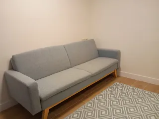 Sofá cama click clack gris/azulado