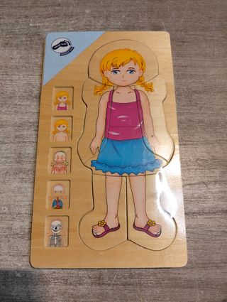 Puzzle anatomía chica Juguete