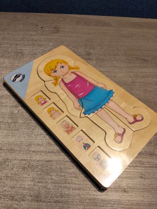 Puzzle anatomía chica Juguete