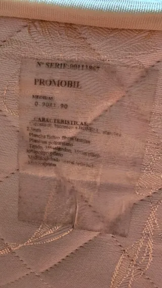 Colchón y canapé 1,90×90