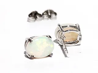 Pendientes Oro 9k Ópalo australiano
