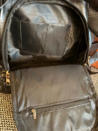 Zaino antifurto similpelle nero nuovo