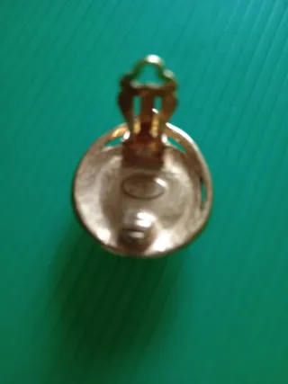 Orecchini Chanel Logo Oro Nero