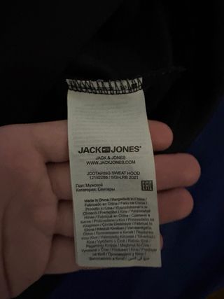 Felpa Jack&Jones Nera con Logo