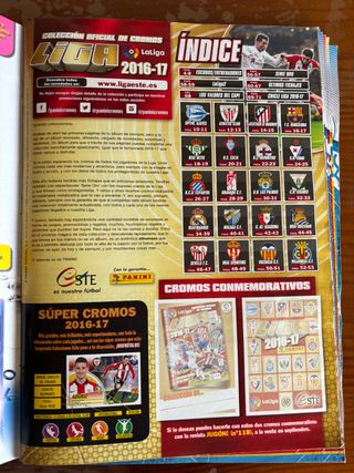 Álbum Liga Este Panini 2016/17 Completo