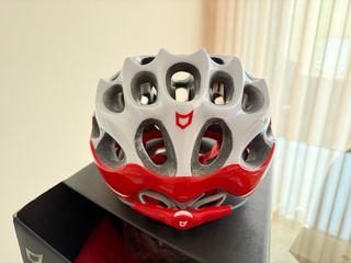 Capacete Catlike Mixino Branco/Vermelho M