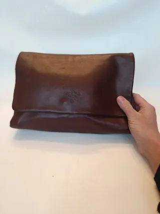 Borsa Prada in pelle marrone