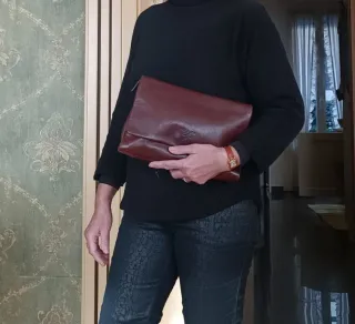 Borsa Prada in pelle marrone