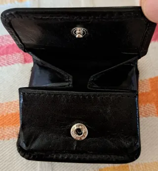 Portamonete unisex nero