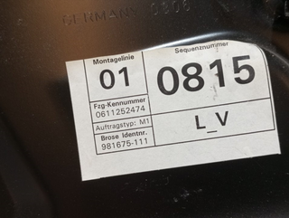 ELEVALUNAS DELANTERO IZQUIERDO VOLKSWAGEN PASSAT