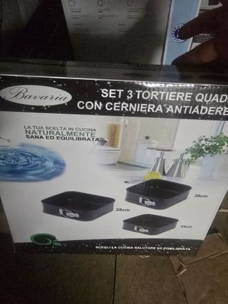 Set 3 Tortiere Quadrate Bavaria