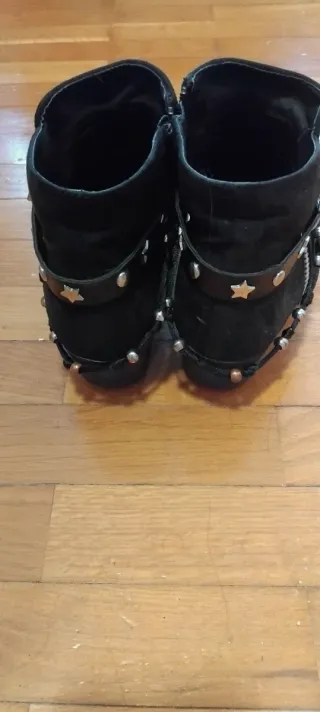 Botines negros talla 36