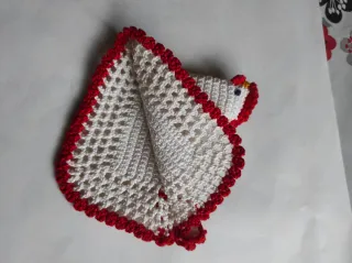 Set 4 presine fatte a mano uncinetto