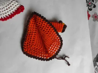 Set 4 presine fatte a mano uncinetto