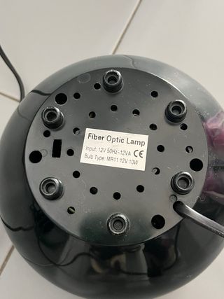 Lampada tavolo vintage fibra ottica