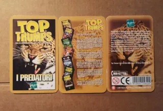Top Trumps I Predatori - Carte Animali