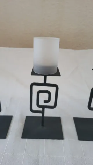 Conjunto 3 candelabros modernos