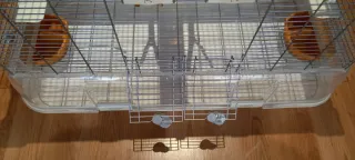 Jaula Vision Transparente y Blanca