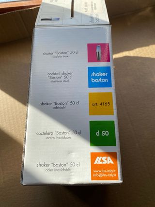 Shaker Boston ILSA 50cl Acciaio Inox