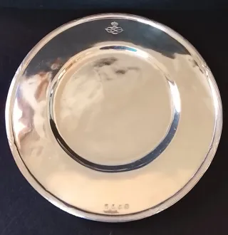 Sottopiatto Argentone Nave Vulcania 1928