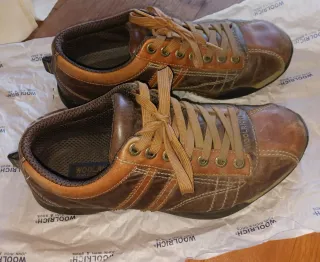 Sneakers Woolrich uomo pelle marrone