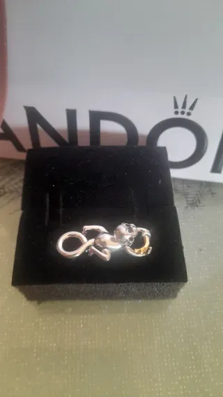Charm Pandora Scimmietta Oro Argento