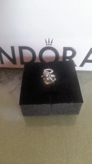 Charm Pandora Scimmietta Oro Argento