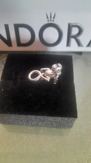 Charm Pandora Scimmietta Oro Argento
