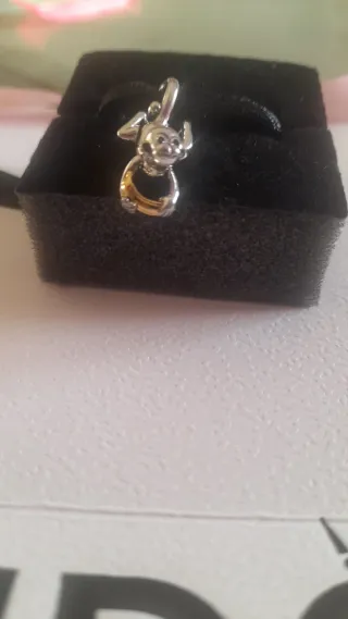 Charm Pandora Scimmietta Oro Argento