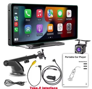 Reproductor Portátil Coche CarPlay Android Auto