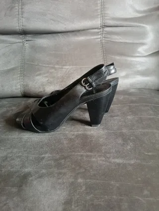 Zapatos abiertos tacón Clarks Piel n38