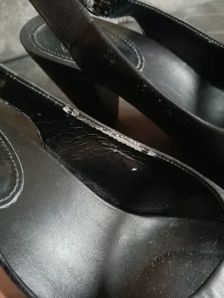 Zapatos abiertos tacón Clarks Piel n38