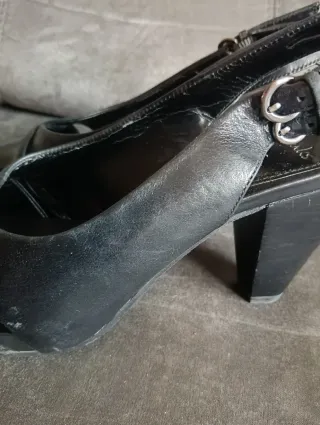 Zapatos abiertos tacón Clarks Piel n38