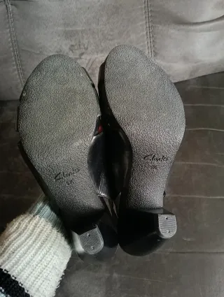 Zapatos abiertos tacón Clarks Piel n38