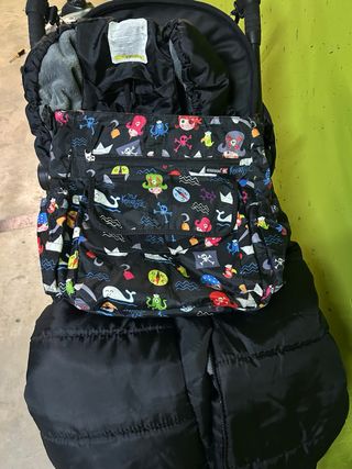 Cybex S-Line Silla de Paseo Negro con saco y bolso