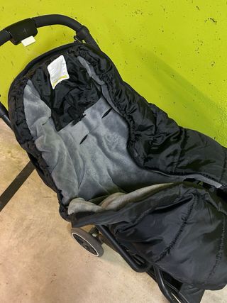 Cybex S-Line Silla de Paseo Negro con saco y bolso