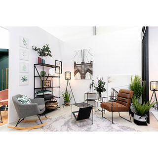 Librería Intempora 5 estantes metálicos 155 cm – Negra