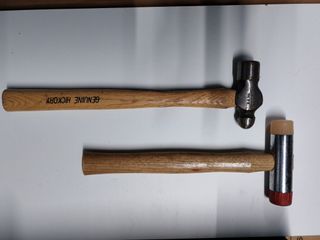 Lote 2 martillos nylon y metal