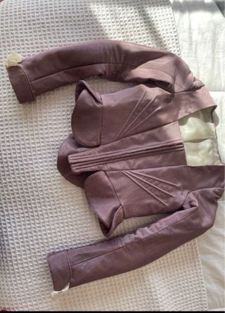 Corpiño Fallera Niña Talla 10 Morado Dorado