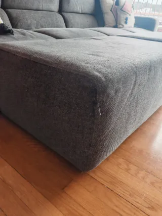 Sofá 4 plazas ajustable gris