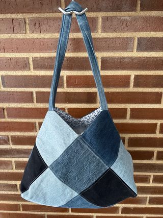 Bolso Patchwork Vaquero Hecho a Mano