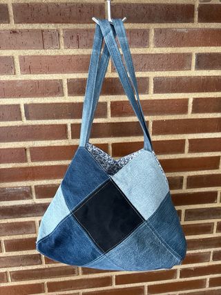 Bolso Patchwork Vaquero Hecho a Mano