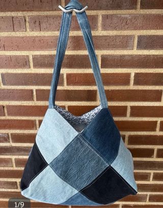 Bolso Patchwork Vaquero Hecho a Mano